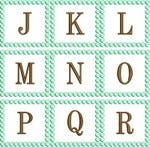 French Dots Satin Stitch Monogram Embroidery Font