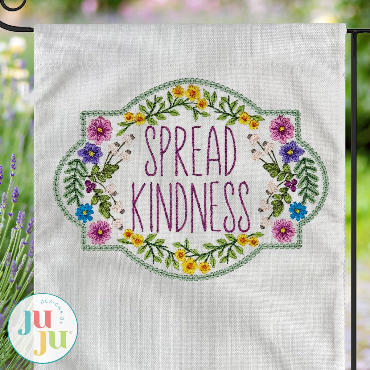 Heirloom Garden Spread Kindness Embroidery Design | Machine Embroidery Designs by JuJu