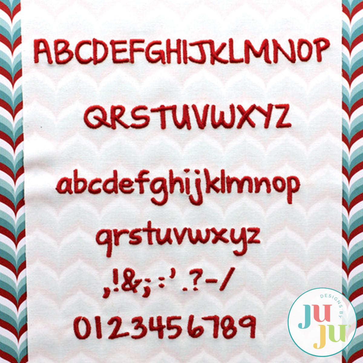 Shadow of the Day Satin Stitch Embroidery Font by Oma's Place | Machine Embroidery Designs by JuJu