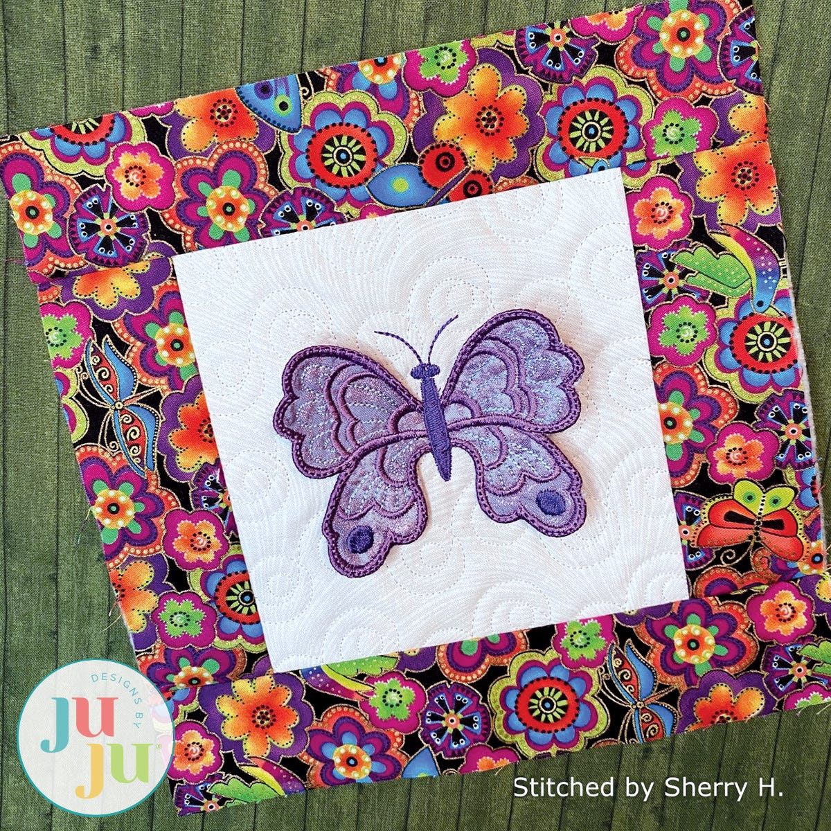 3D Winged Butterflies by Oma's Place | Machine Embroidery Designs by JuJu