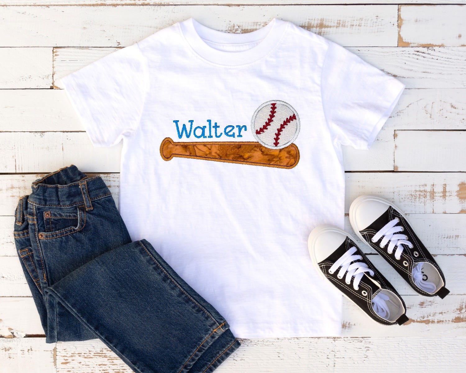 Baseball Bat And Ball Applique | Machine Embroidery Designs by JuJu