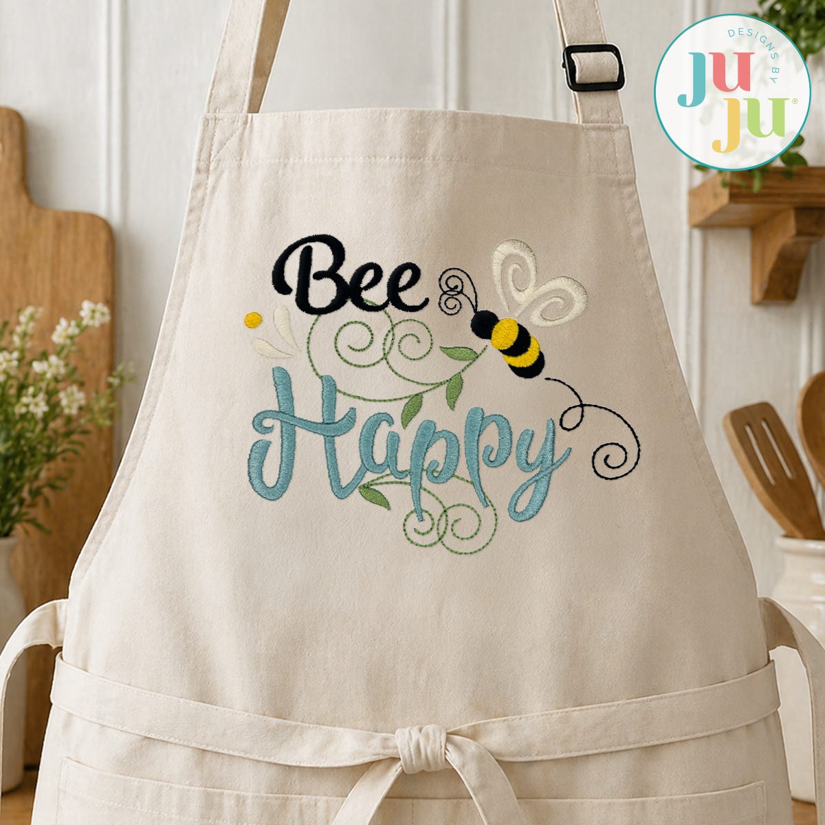 Bee Attitudes Embroidery Set 1 | Machine Embroidery Designs by JuJu