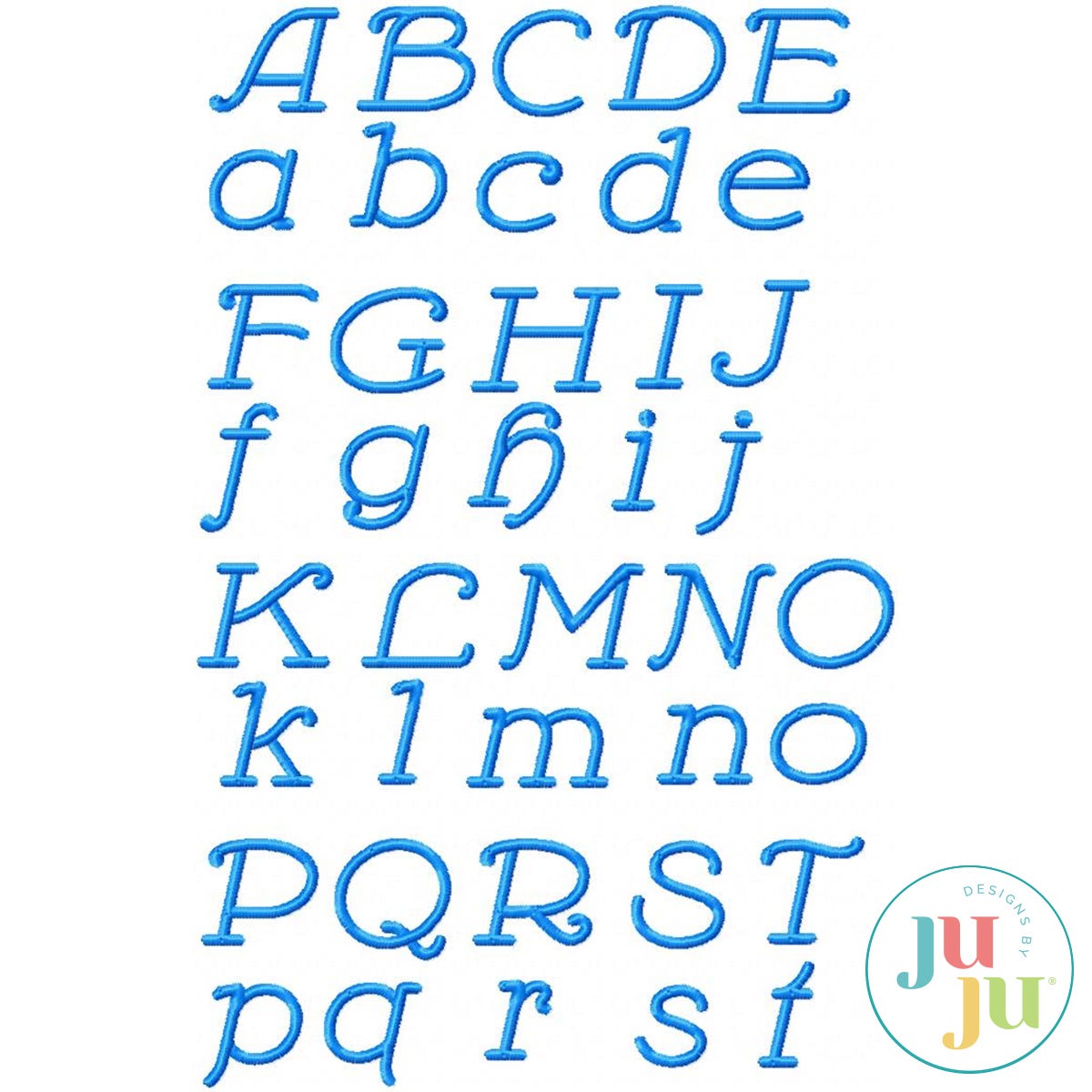 Bravado Satin Stitch Embroidery Font by Oma's Place | Machine Embroidery Designs by JuJu