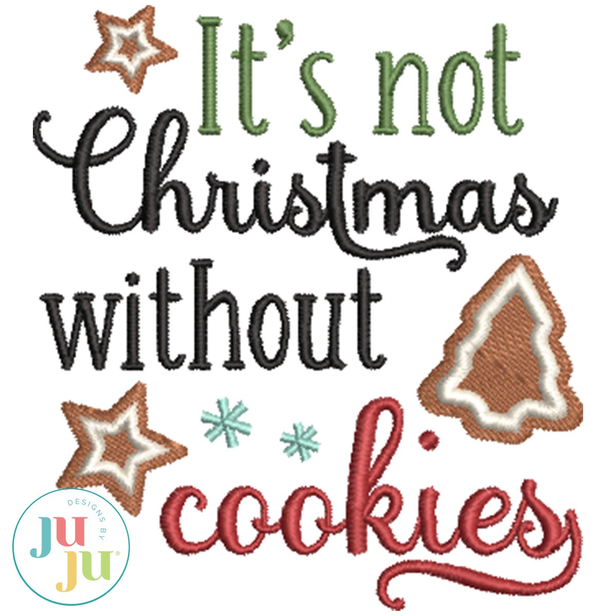 Christmas Cookies by Oma's Place | Machine Embroidery Designs by JuJu