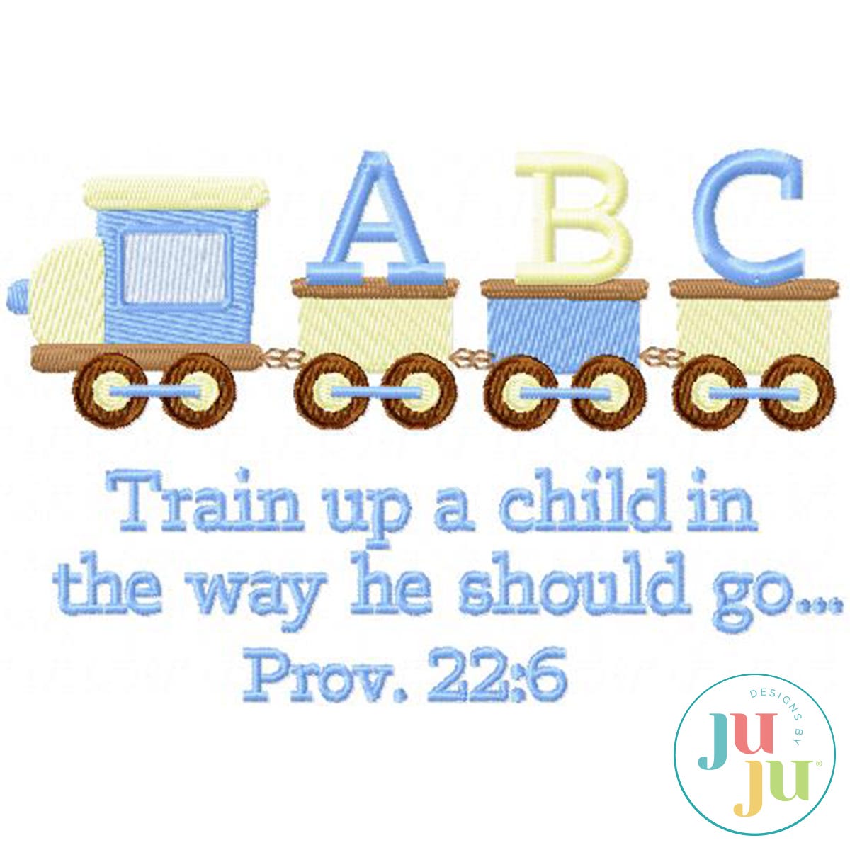 Train Up a Child - Boy by Oma's Place | Machine Embroidery Designs by JuJu