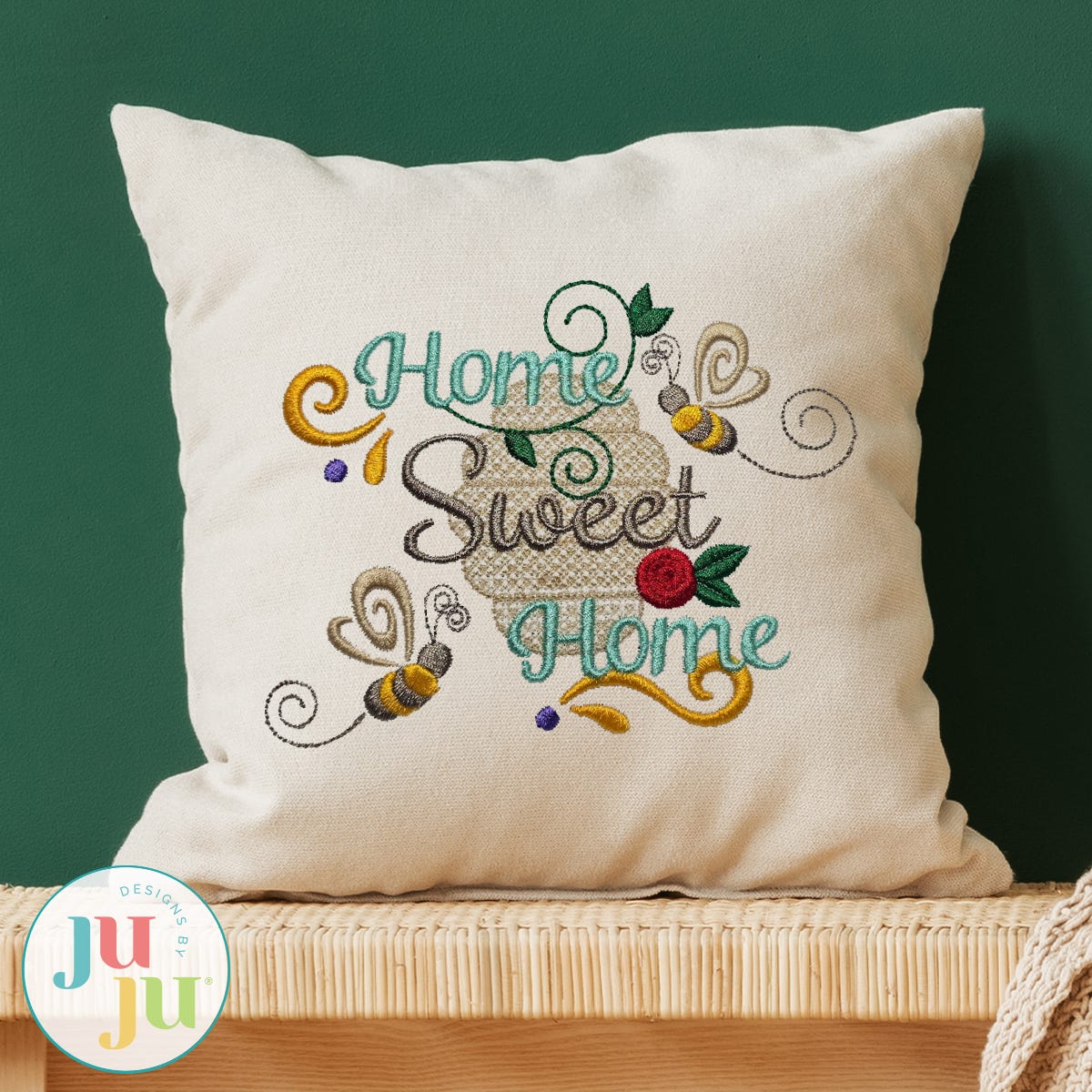 Bee Attitudes Embroidery Set 2 | Machine Embroidery Designs by JuJu