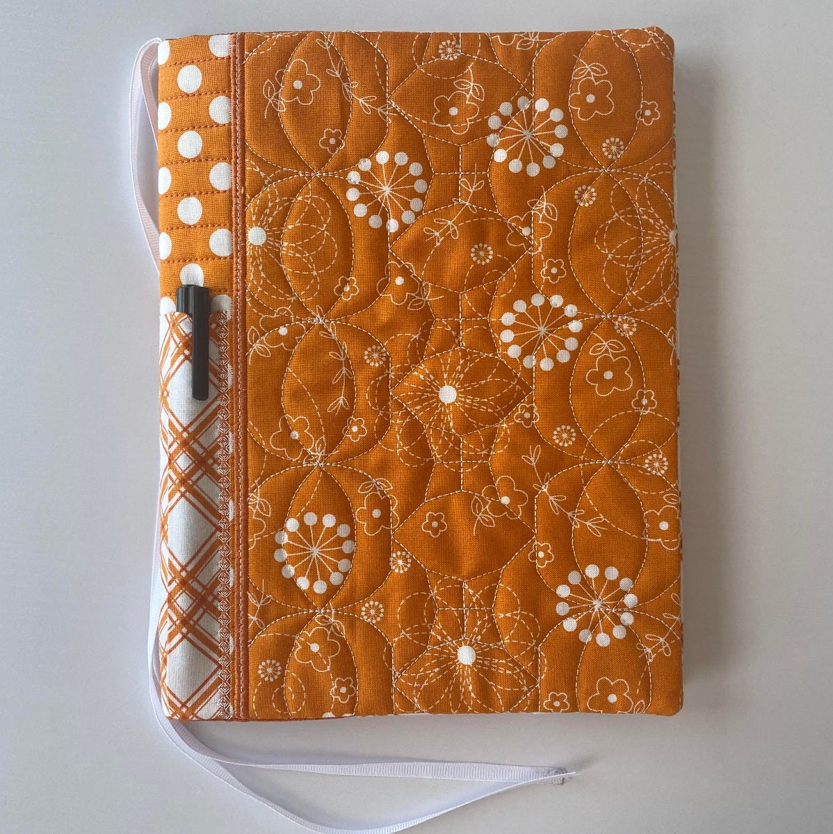 Quilted Standard Composition Notebook Covers Set 3 | Machine Embroidery Designs by JuJu