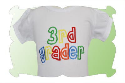 School Graders Appliques | Machine Embroidery Designs by JuJu