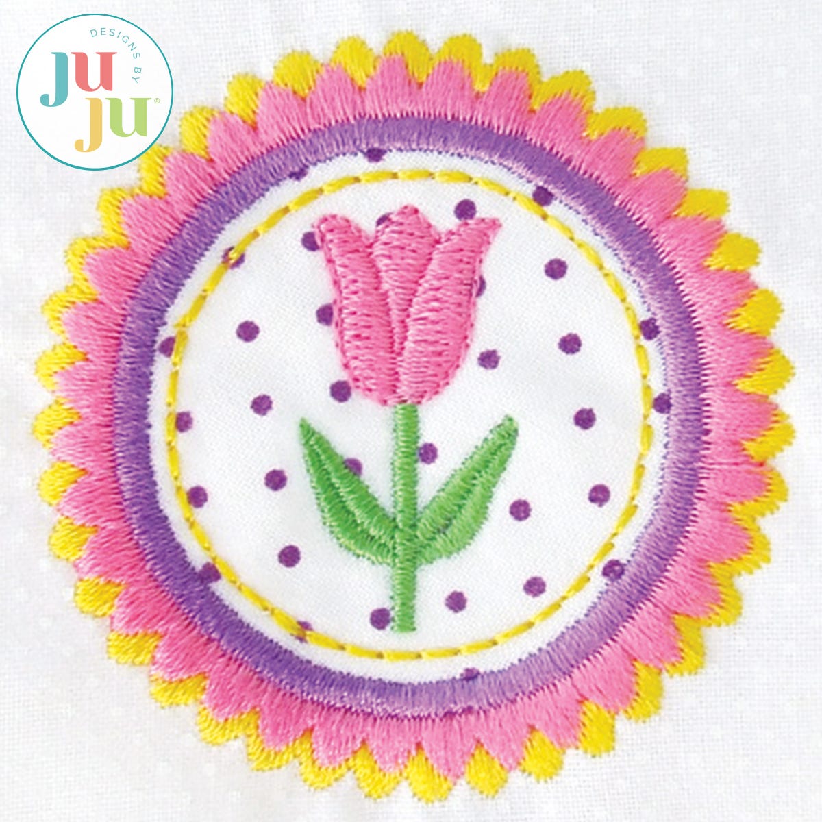 Spring Applique Patches Embroidery Set by Oma's Place | Machine Embroidery Designs by JuJu