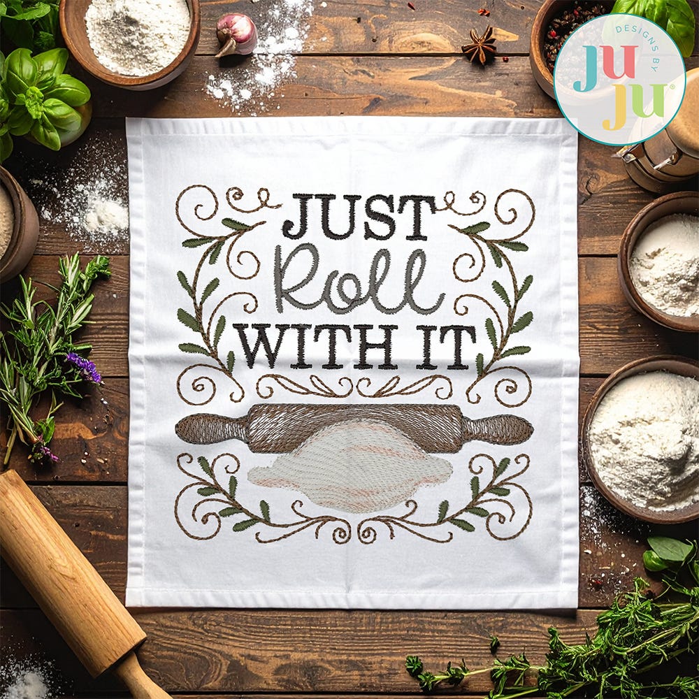 Kitchen Sayings Embroidery Set | Machine Embroidery Designs by JuJu