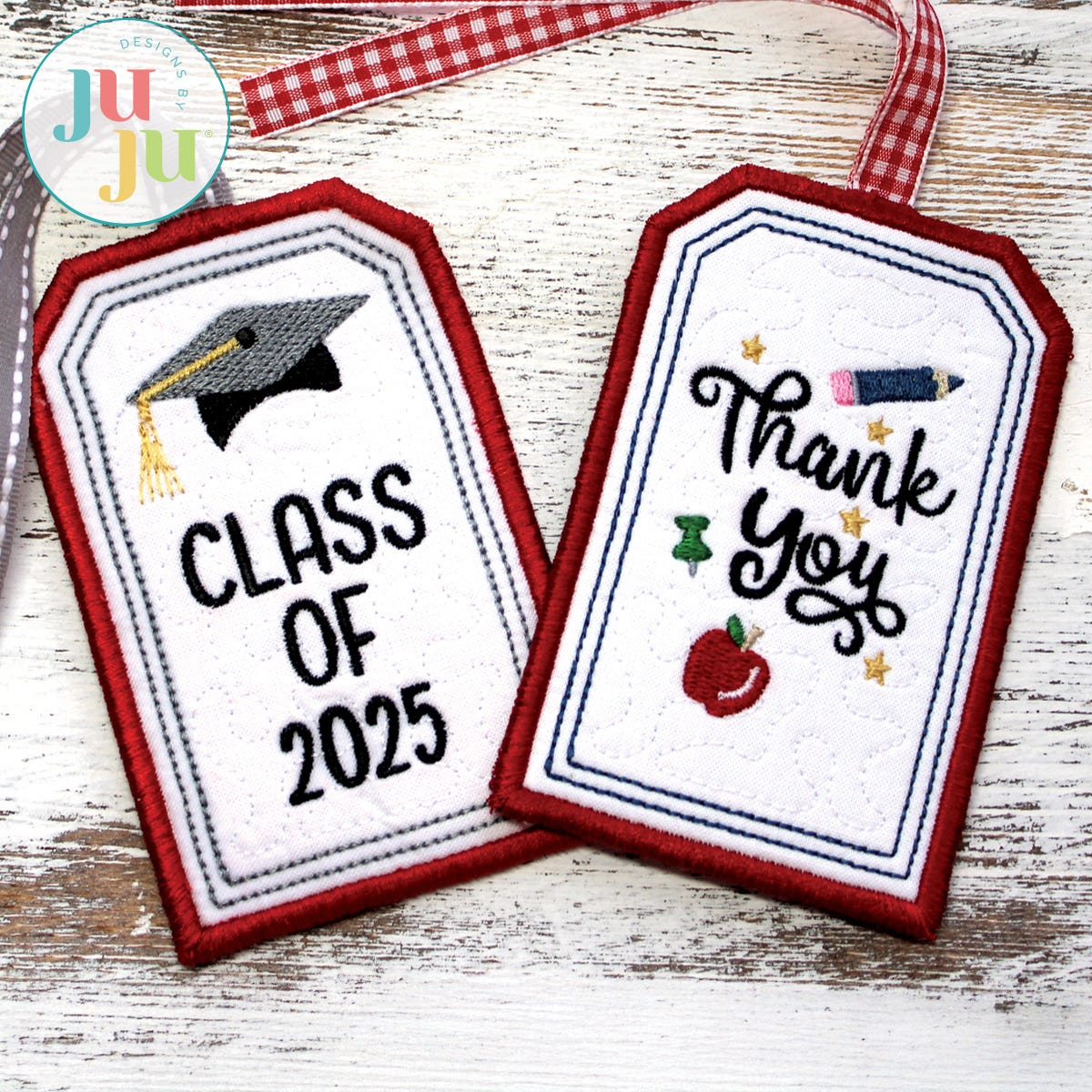 In The Hoop Gift Card Holders Project by Oma's Place | Machine Embroidery Designs by JuJu