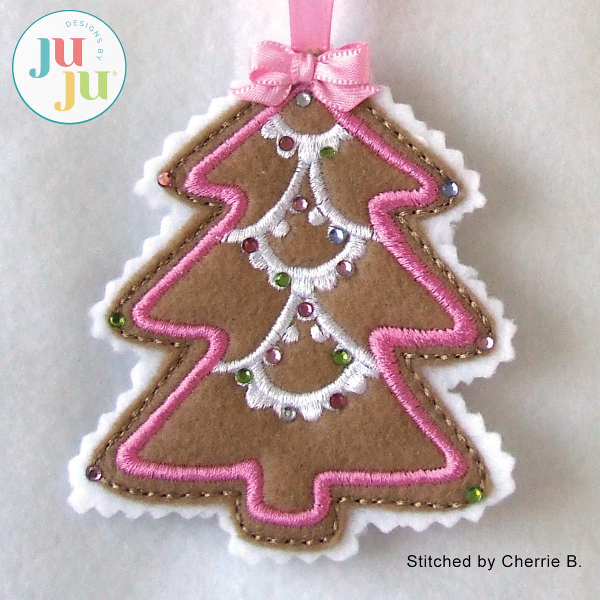 Christmas Cookie Ornaments Set 1 by Oma's Place | Machine Embroidery Designs by JuJu