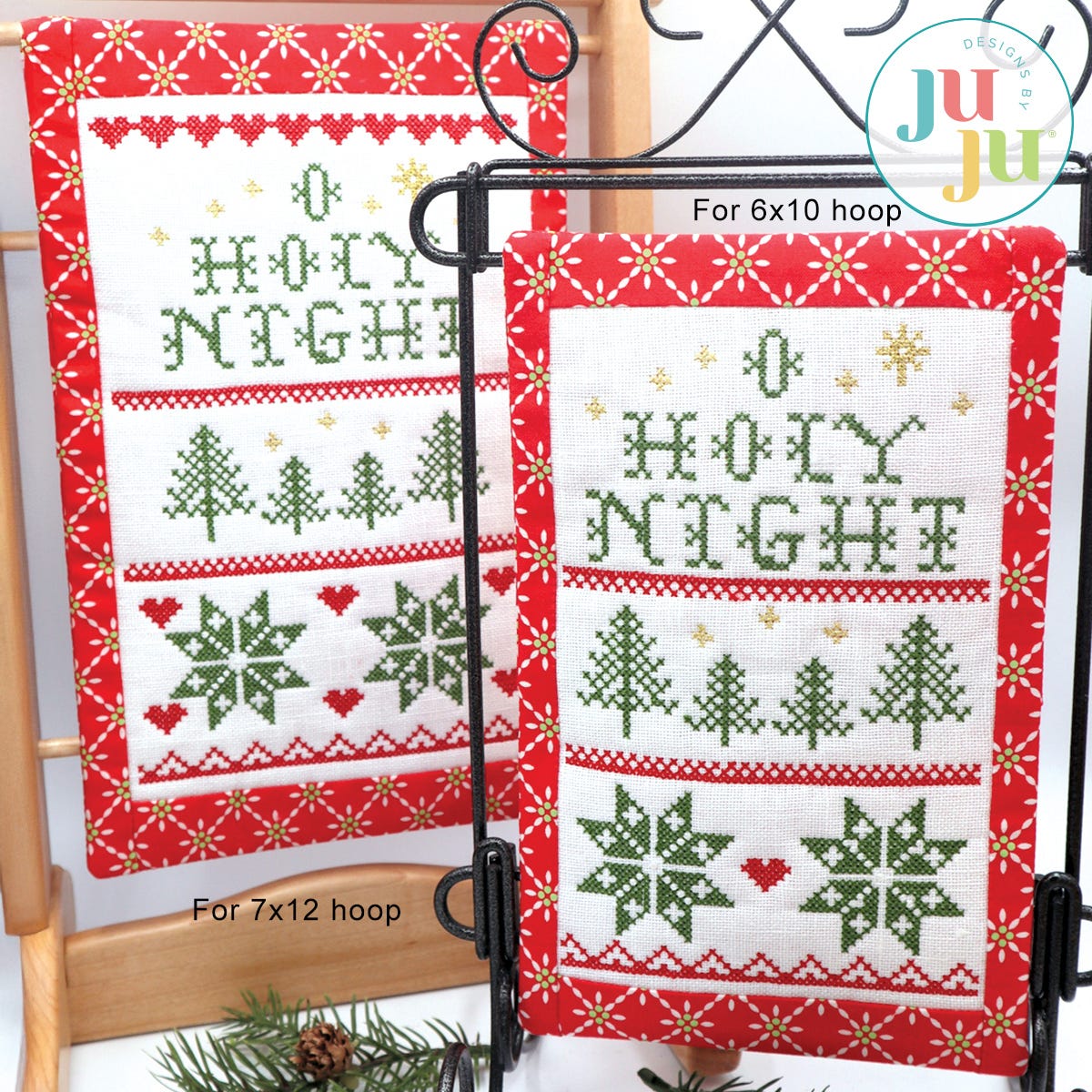 Holy Night Sampler by Oma's Place | Machine Embroidery Designs by JuJu