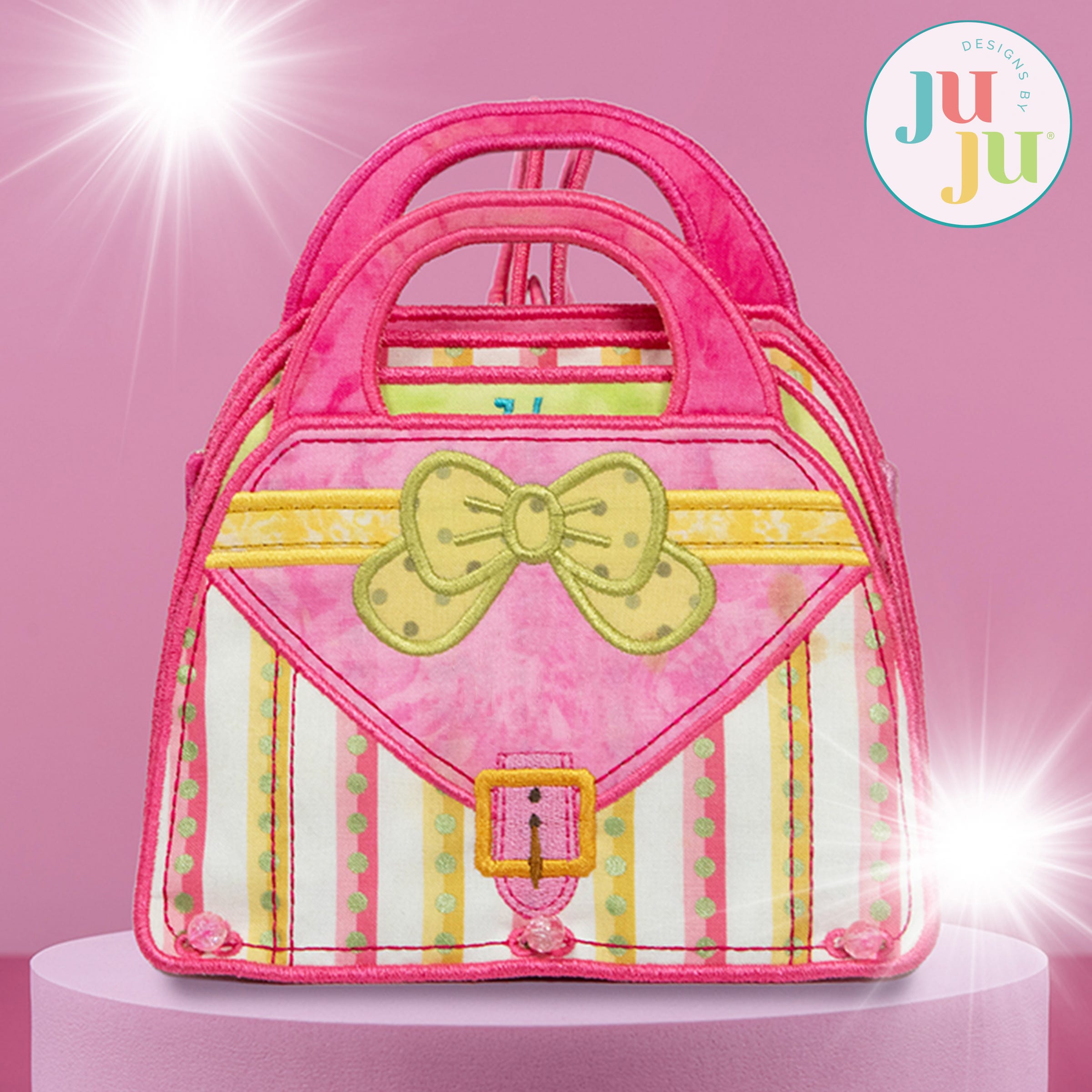 In The Hoop Ultimate Pretend Play Purse Project | Machine Embroidery Designs by JuJu