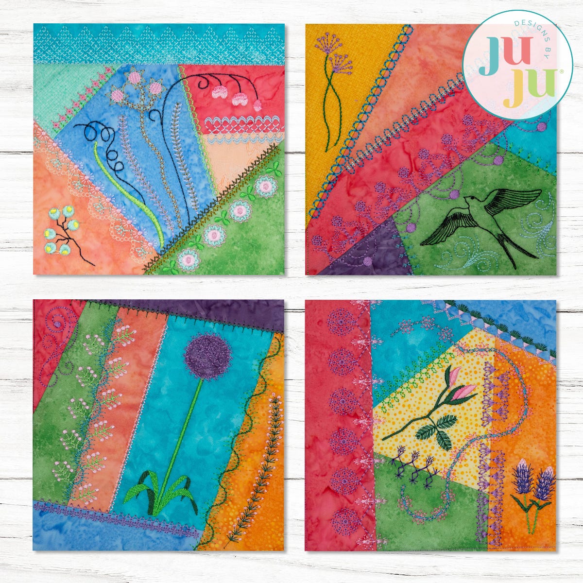 In The Hoop Crazy Patch Blocks Project Series 4 Set 5 | Machine