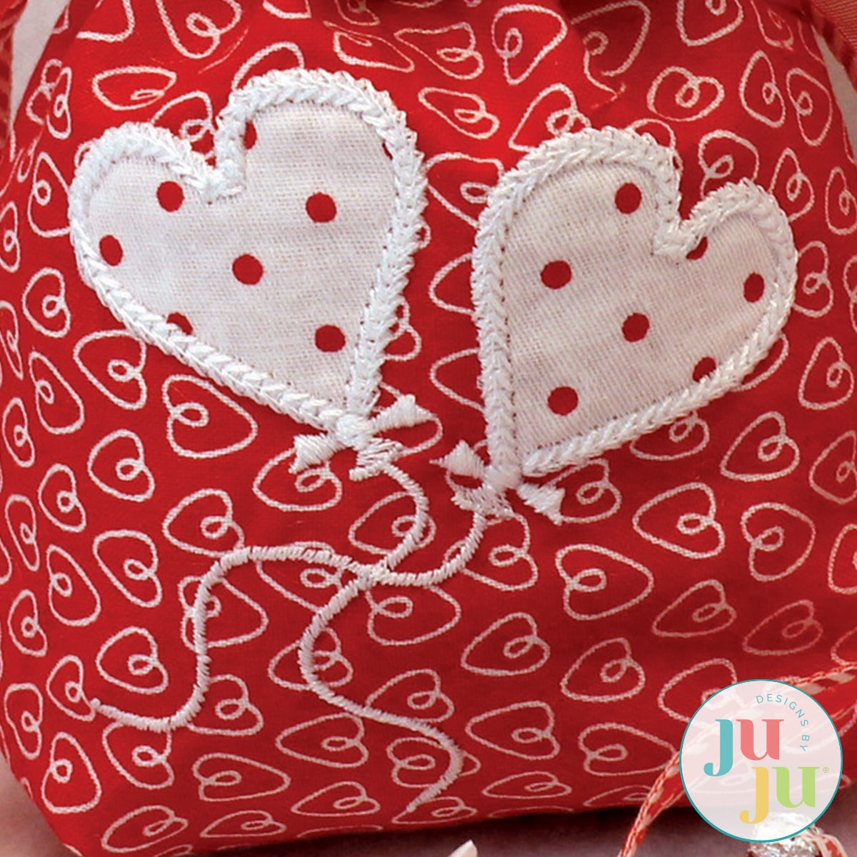 Applique Heart Balloons by Oma's Place | Machine Embroidery Designs by JuJu