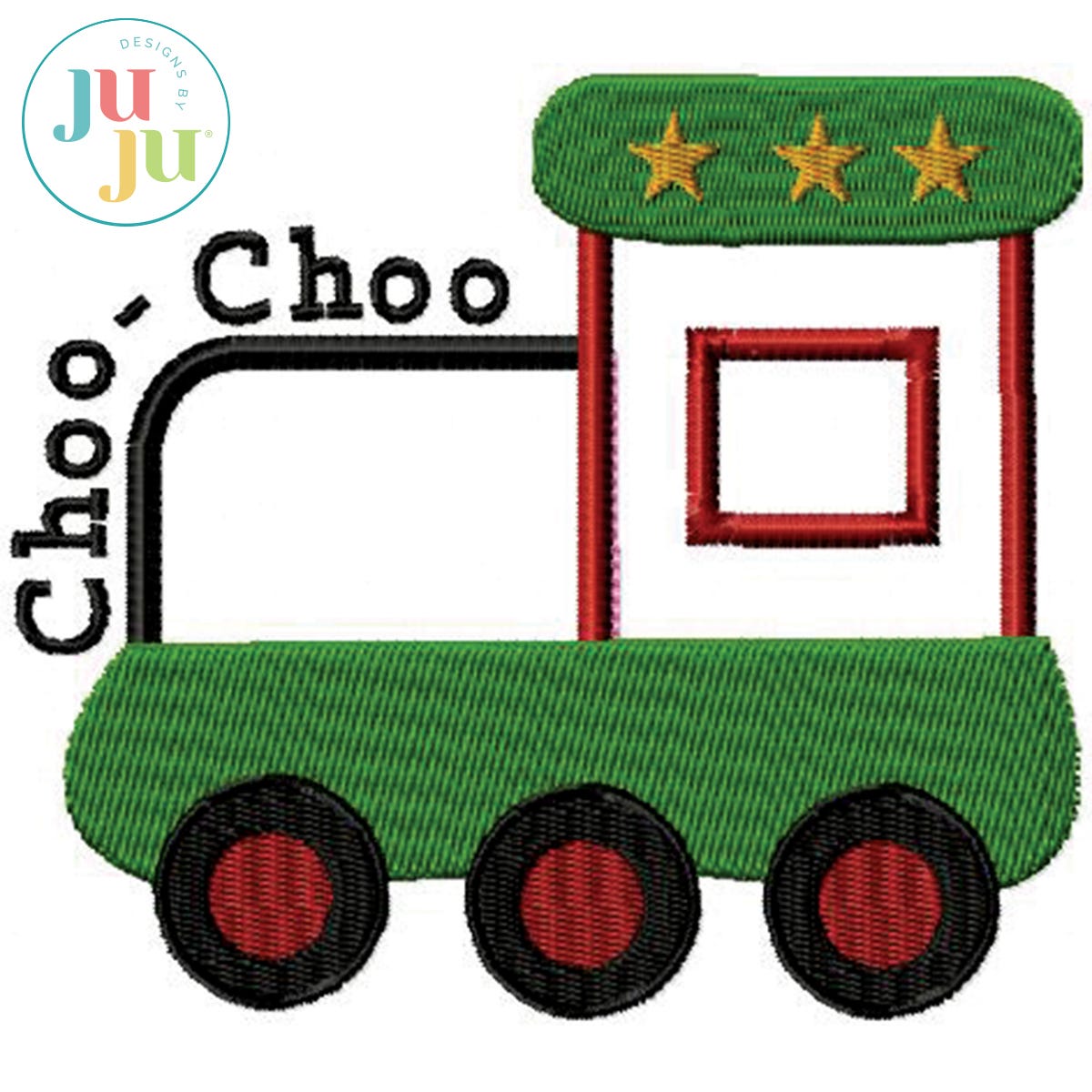 Applique Train by Embroidery Set Oma's Place | Machine Embroidery Designs by JuJu