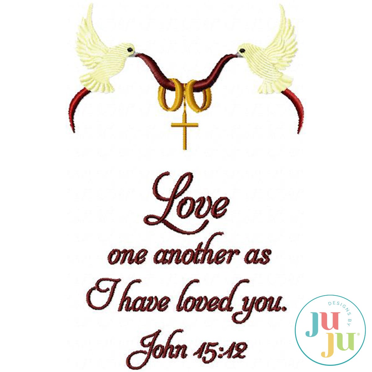 Love One Another by Oma's Place | Machine Embroidery Designs by JuJu