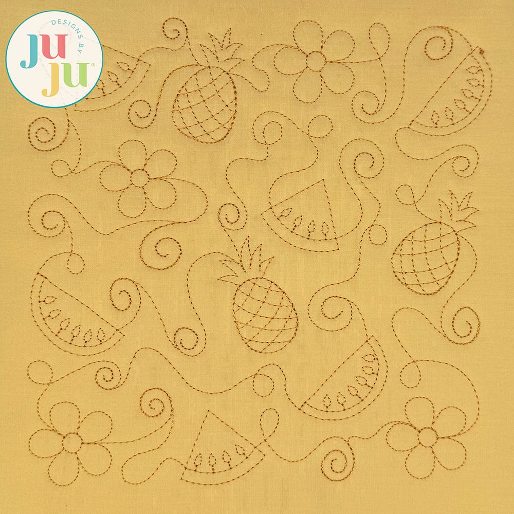 Sweet Summer Quilting Backdrops Design | Machine Embroidery Designs by JuJu