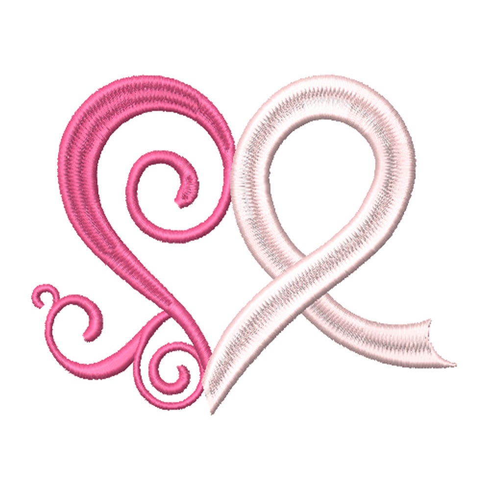 FREE Awareness Heart Embroidery Design | Machine Embroidery Designs by JuJu