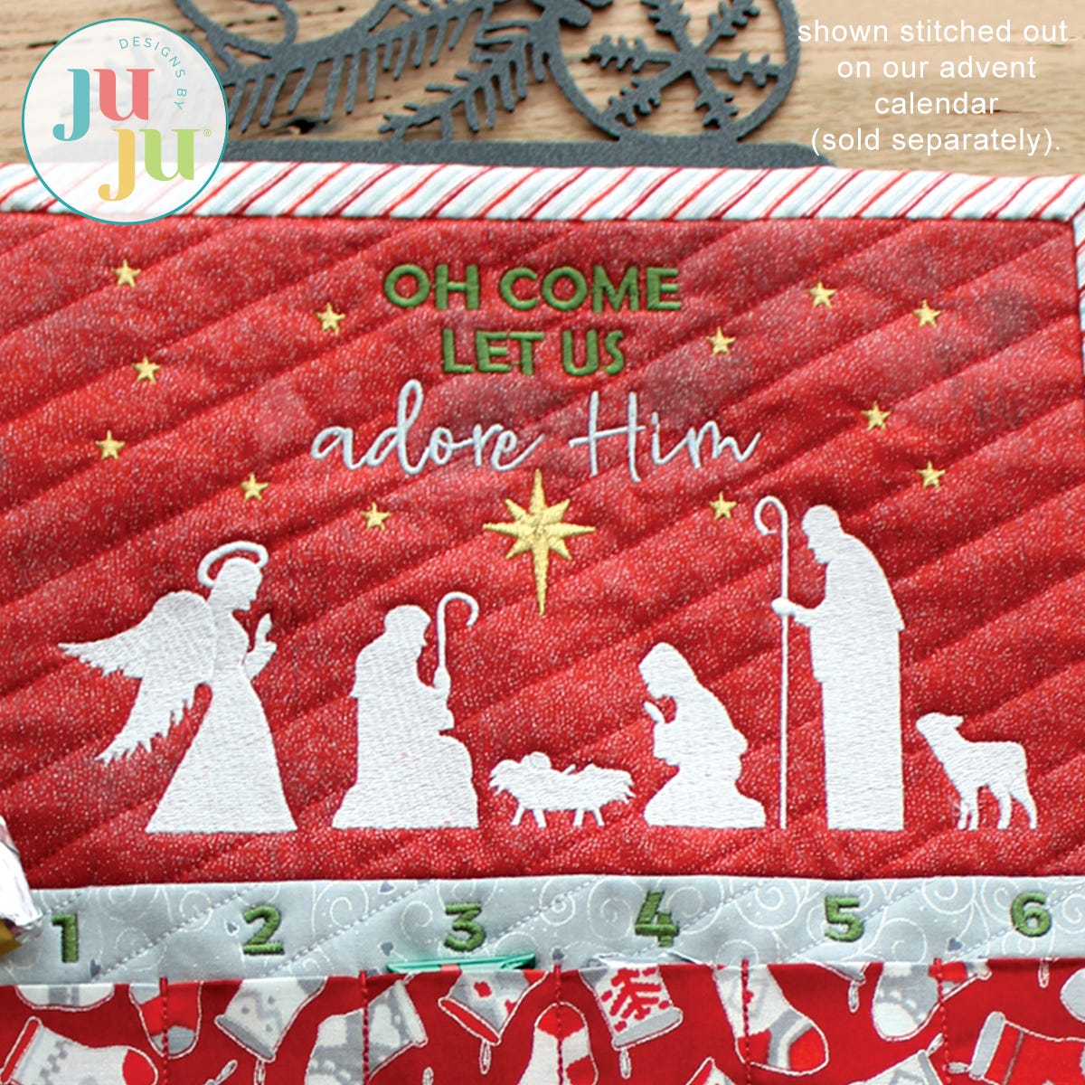 Nativity Scene by Oma's Place | Machine Embroidery Designs by JuJu