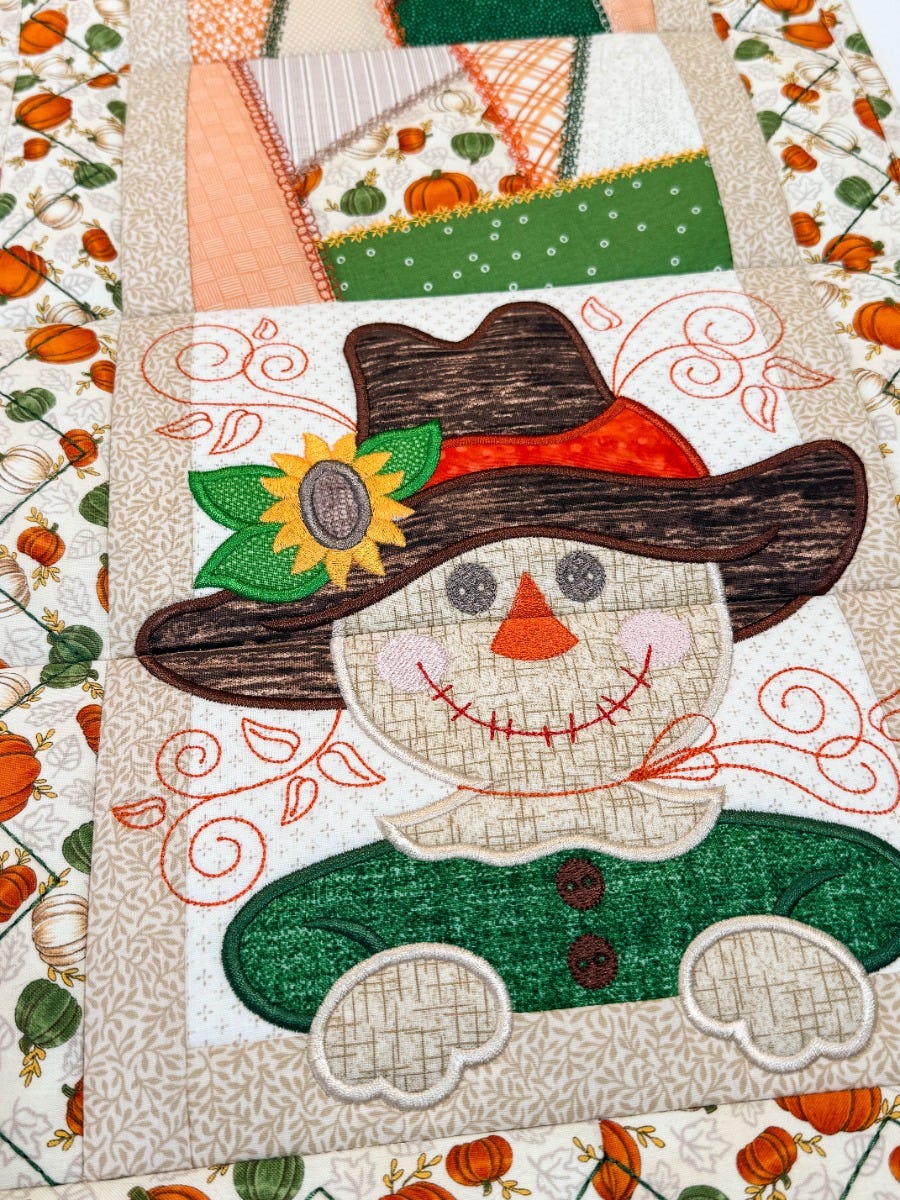 ITH Modular Seasonal Table Runner 3 | Machine Embroidery Designs by JuJu