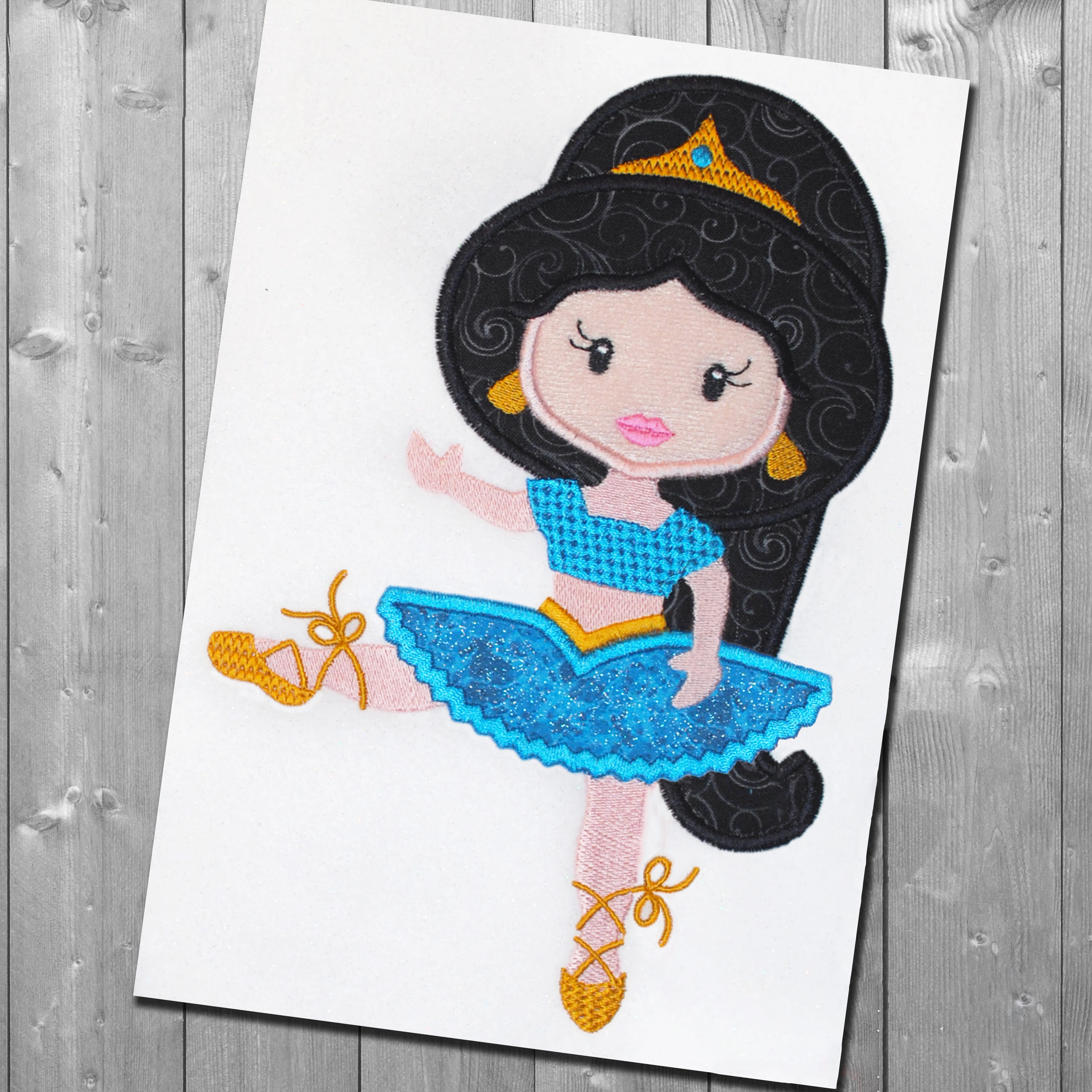 Ballerina 6 Embroidery Design | Machine Embroidery Designs by JuJu