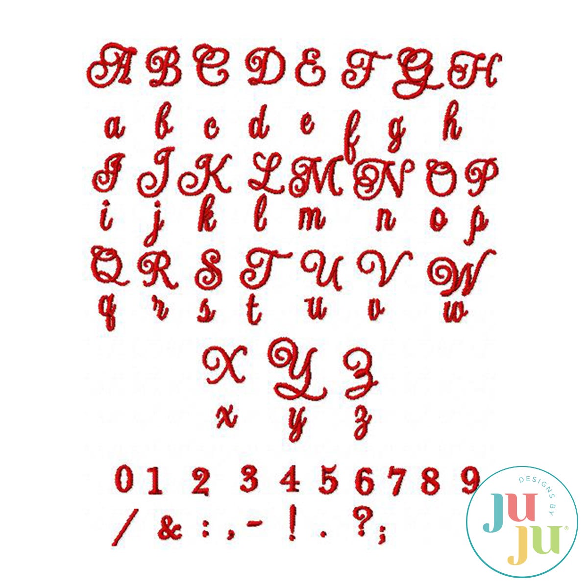 Lil Updock Satin Stitch Embroidery Font by Oma's Place | Machine Embroidery Designs by JuJu