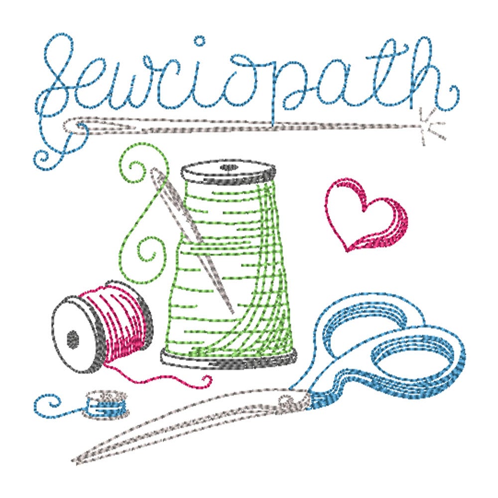 FREE Sewciopath Embroidery Design | Machine Embroidery Designs by JuJu