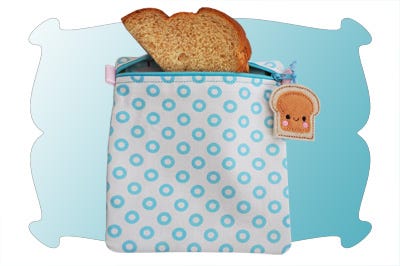 Reusable Snack and Sandwich Bags In The Hoop | Machine Embroidery Designs by JuJu