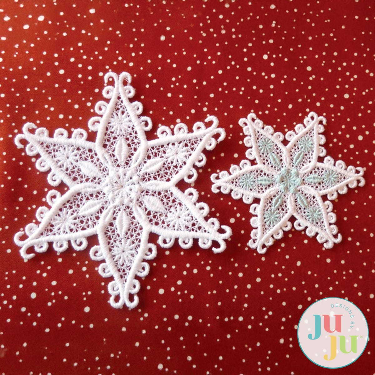 FSL Snowflakes by Oma's Place | Machine Embroidery Designs by JuJu