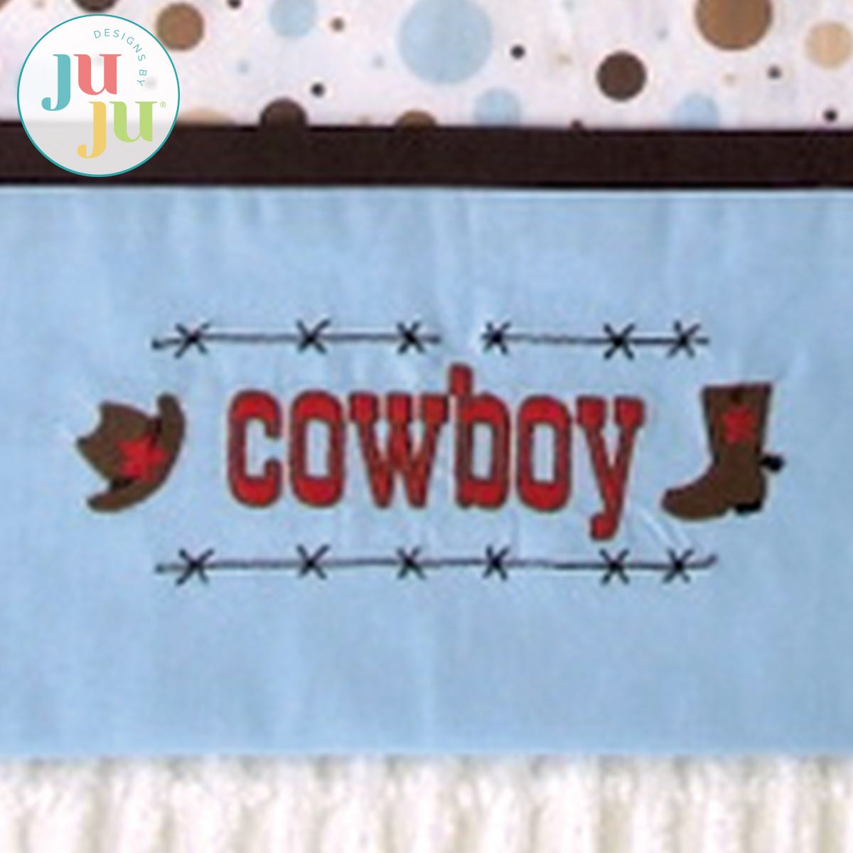 Barbwire Cowboy Embroidery Design by Oma's Place | Machine Embroidery Designs by JuJu