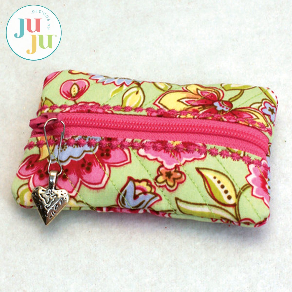 In The Hoop Mini Zip Case Project by Oma's Place | Machine Embroidery Designs by JuJu