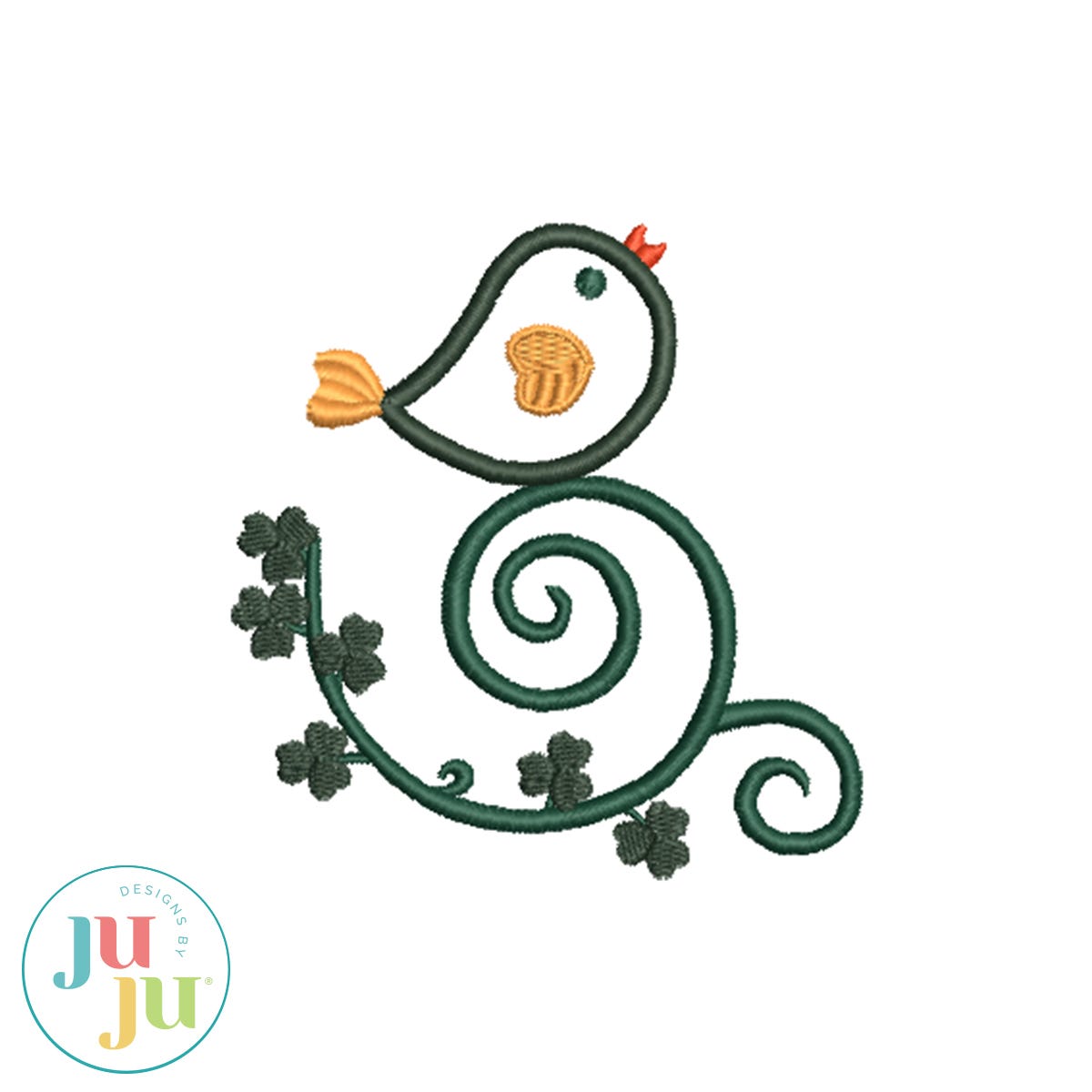 FREE Irish Birdie Applique by Oma's Place | Machine Embroidery Designs by JuJu