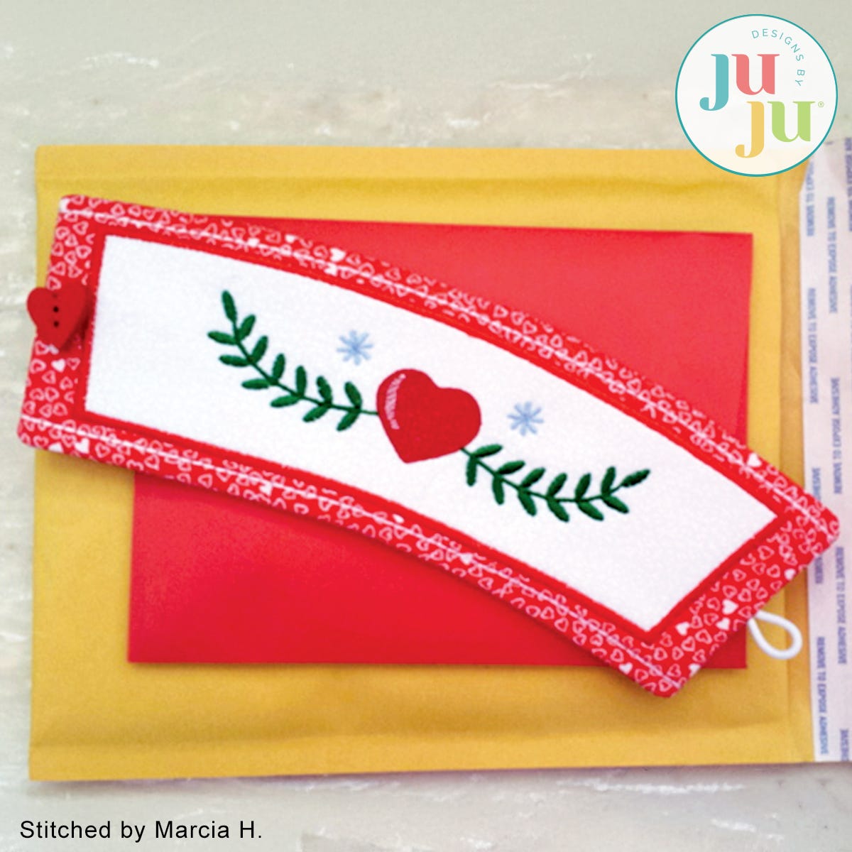 Folkloric Cup Wrap by Oma's Place | Machine Embroidery Designs by JuJu