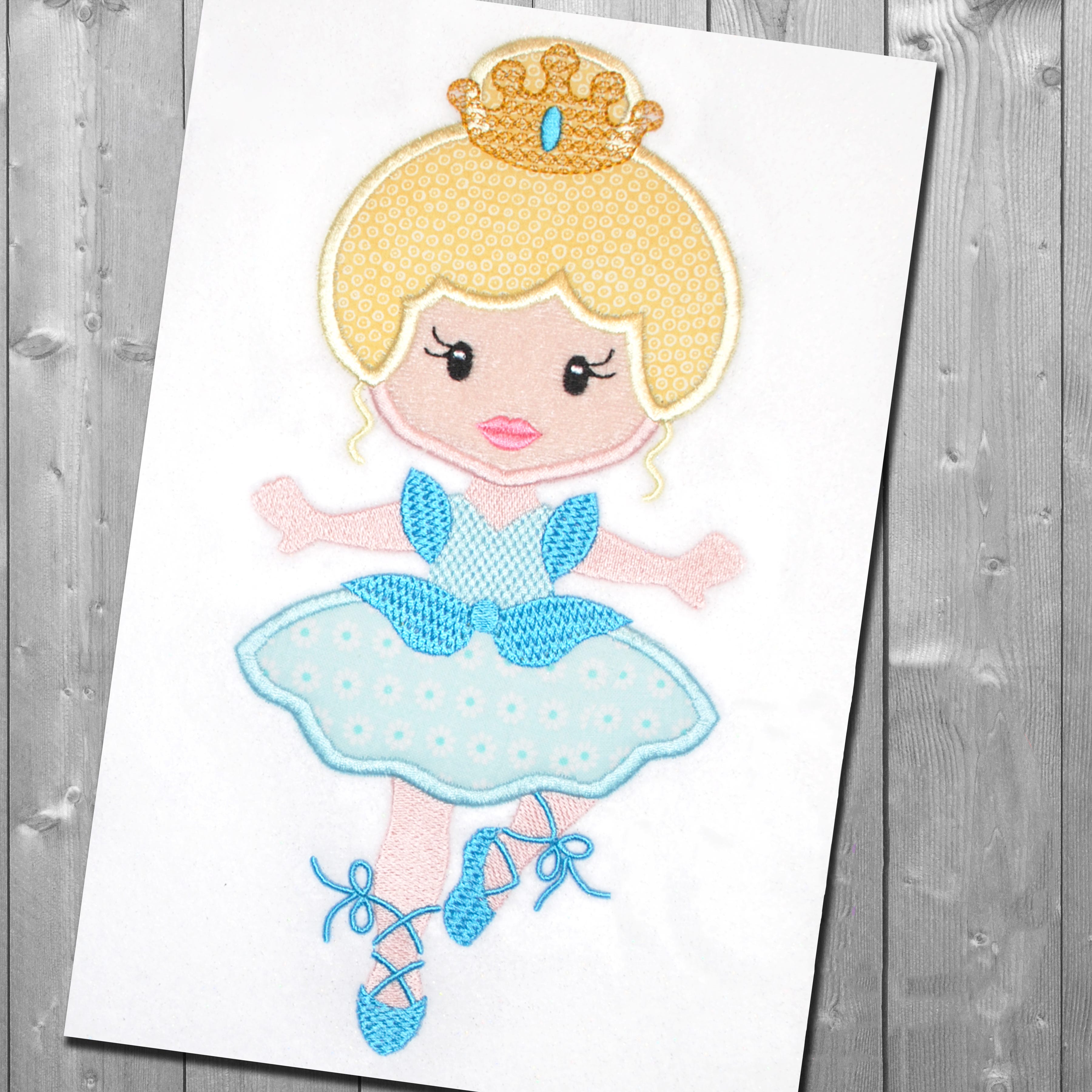 Ballerina 1 Embroidery Design | Machine Embroidery Designs by JuJu