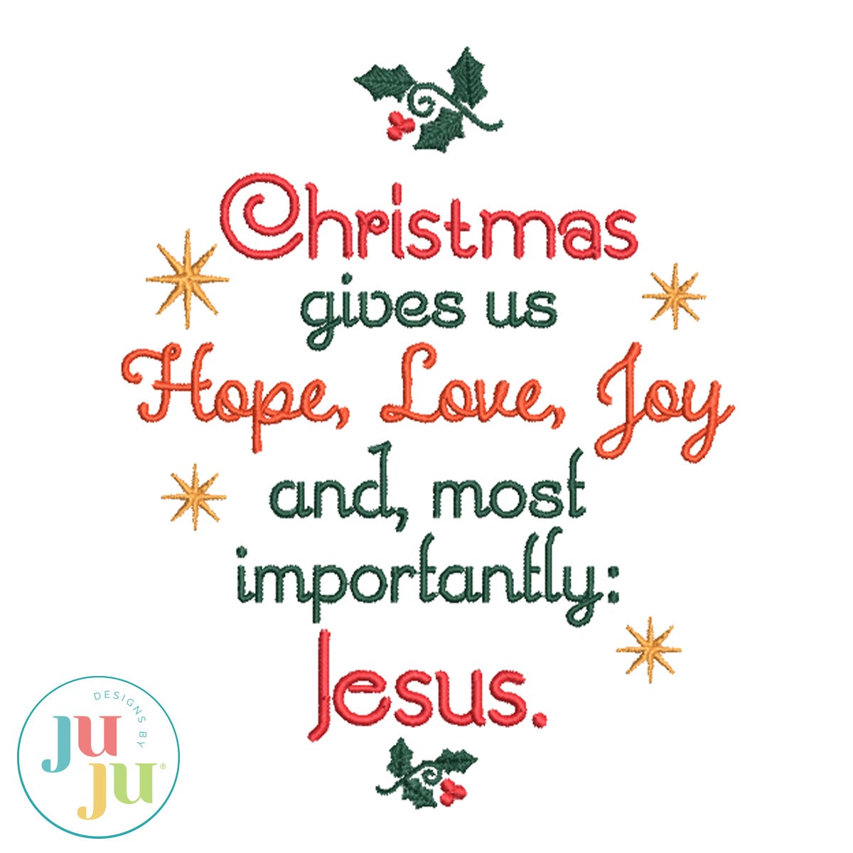 FREE Hope Love Joy by Oma's Place | Machine Embroidery Designs by JuJu