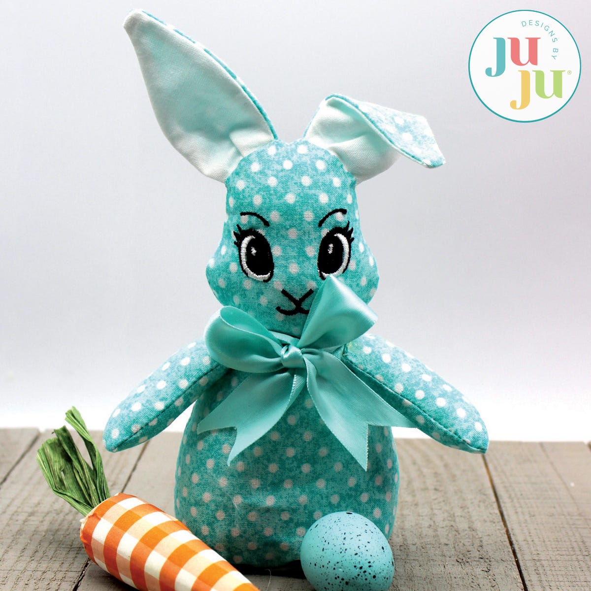 In The Hoop 3D Bunny Project by Oma's Place | Machine Embroidery Designs by JuJu