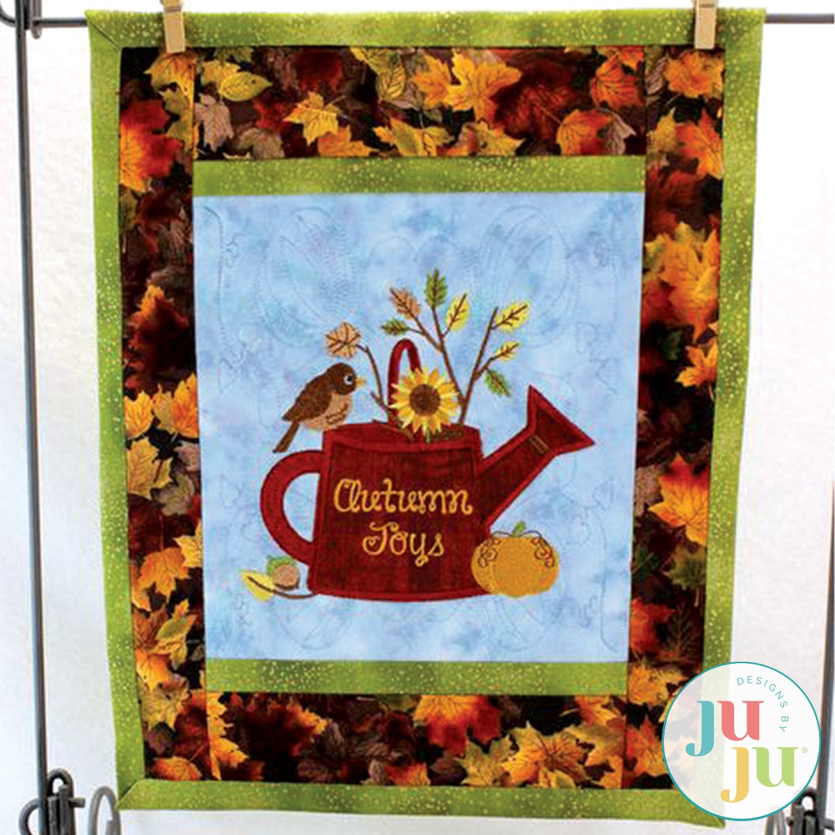 In The Hoop Autumn Mini Quilt Project by Oma's Place | Machine Embroidery Designs by JuJu