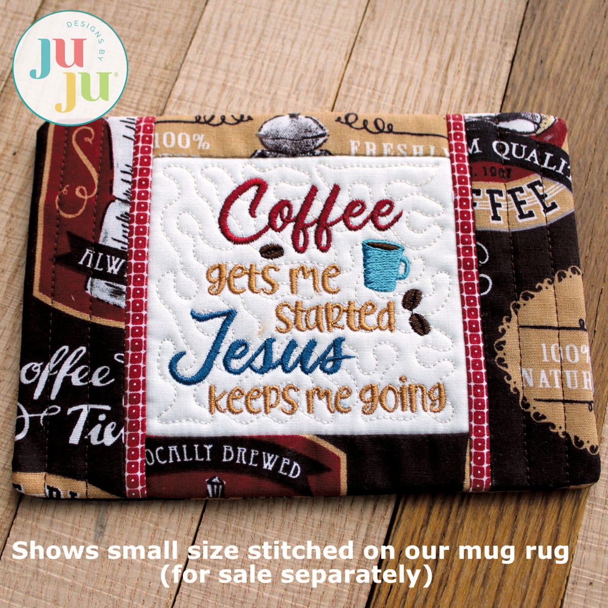 Coffee Start Single by Oma's Place | Machine Embroidery Designs by JuJu