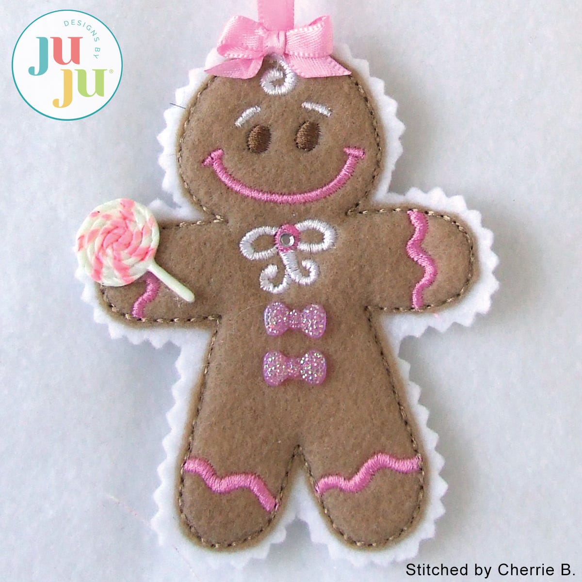 Christmas Cookie Ornaments Set 1 by Oma's Place | Machine Embroidery Designs by JuJu