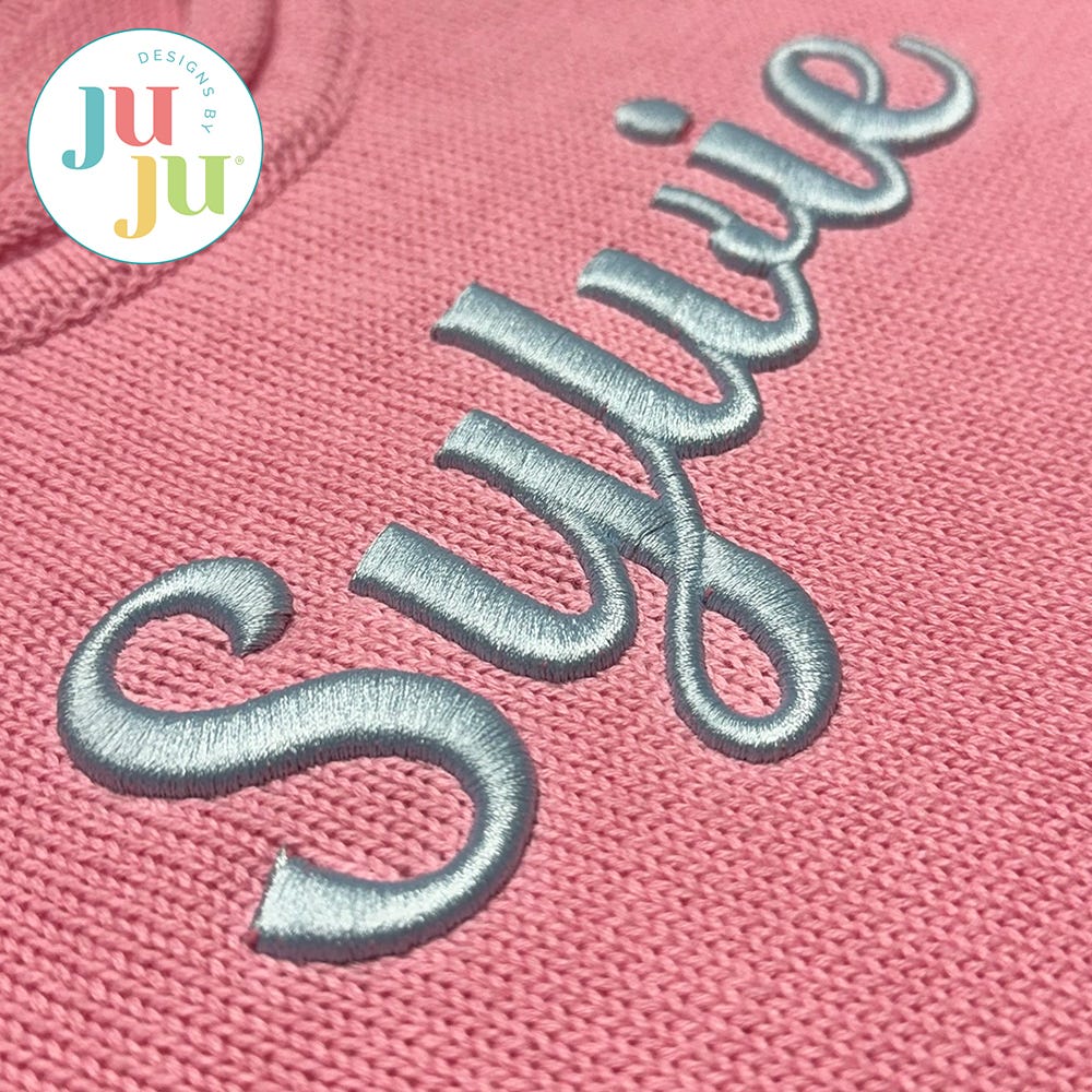 Juliana Puffy Embroidery Font | Machine Embroidery Designs by JuJu