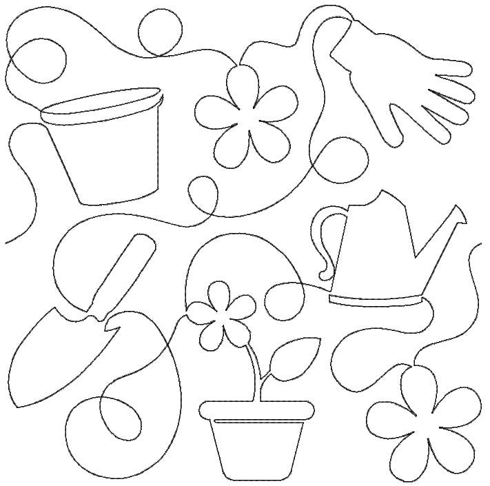 Garden Lovers End-to-End Quilting | Machine Embroidery Designs by JuJu