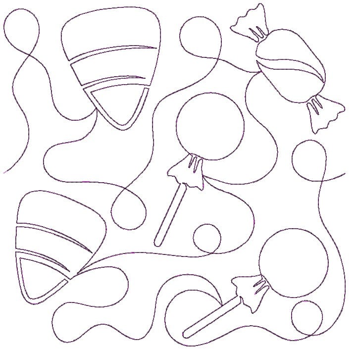 Halloween Candy End-to-End | Machine Embroidery Designs by JuJu