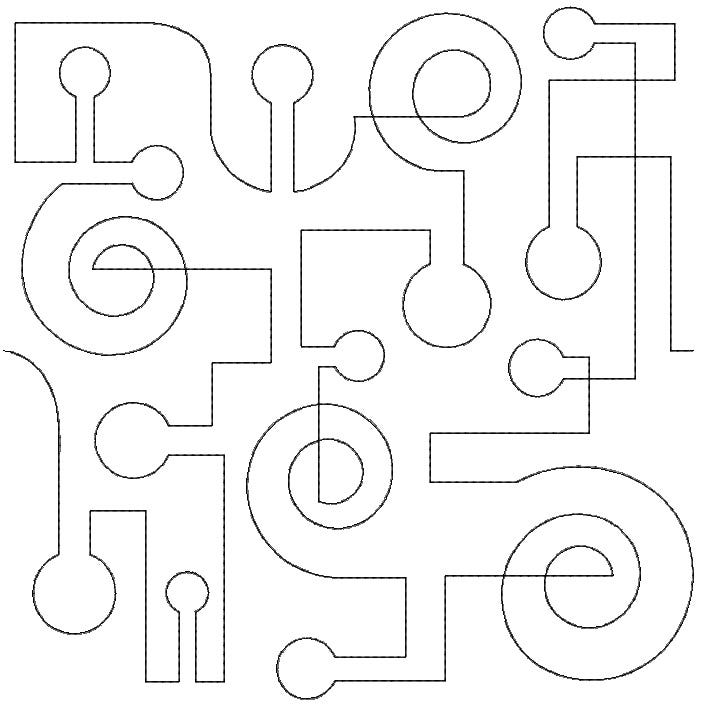 Circuit End-to-End Quilting | Machine Embroidery Designs by JuJu