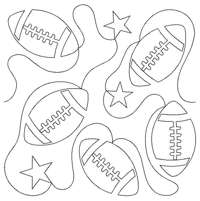All Star Football End-to-End Quilting | Machine Embroidery Designs by JuJu
