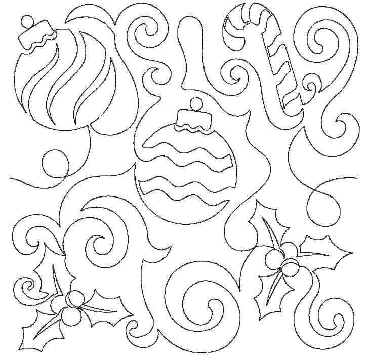 Christmas Decorations End-to-End Quilting | Machine Embroidery Designs by JuJu