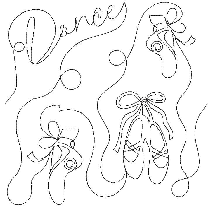 Ballet End-to-End Quilting | Machine Embroidery Designs by JuJu