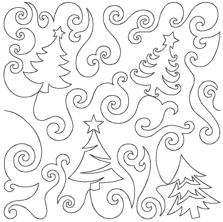 Whimsy Tree Forest End-to-End Quilting | Machine Embroidery Designs by JuJu