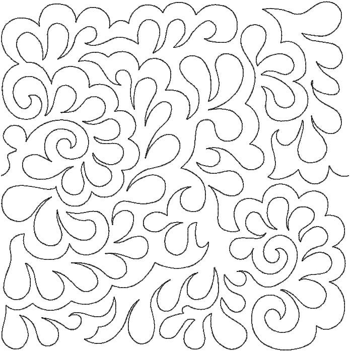 Damask End-to-End Quilting | Machine Embroidery Designs by JuJu